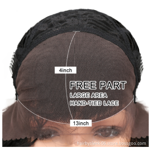 Charming synthetic wig24 Inch for black women Ombre colored long wave hair Lace frontal wig loose synthetic hair wig